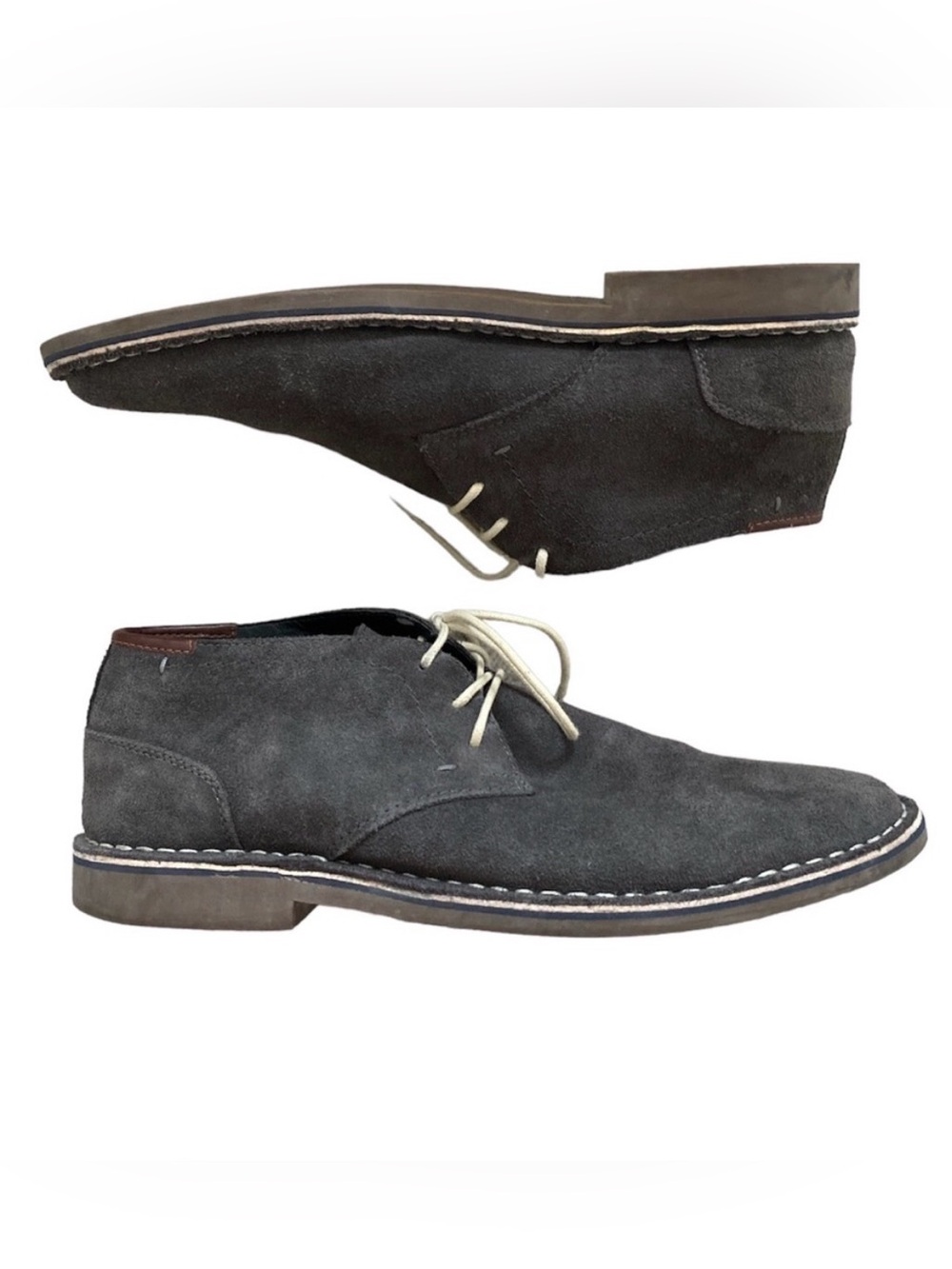 Men's Kenneth Cole Reaction Desert Wind Suede Shoes Grey Size 11.5M
